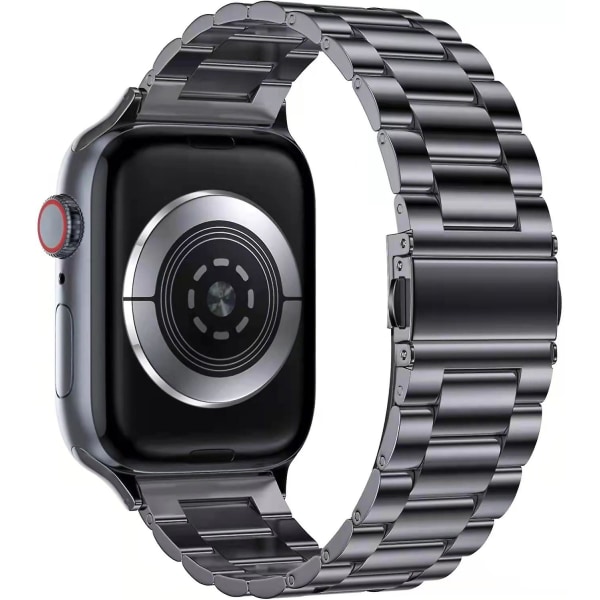 Metallrem för Apple Watch Ultra 49 mm 8 7 45 mm 41 mm Smart Watch Armband i rostfritt stål för Iwatch 6 5 4 3 Se 44 ​​mm 42 mm 40 mm Black and tool For 42mm or 44mm