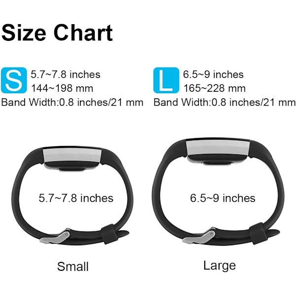 Fitbit Charge 2 udskiftningsrem - Blød og behagelig