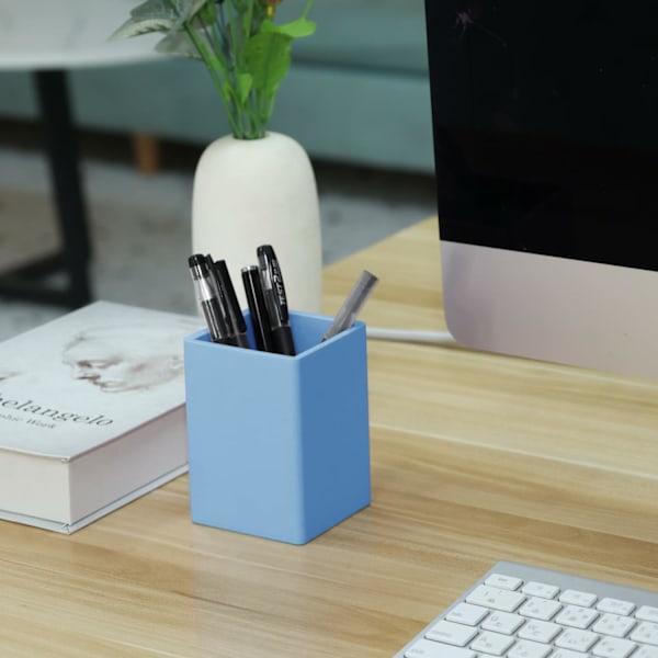 n nd ncil Holder For Desk,5mm ick Silicone n Holder For Keeping Your Workspce Tidy nd Orgnized, Prcticl Design nd Must-Hve n 1 PACK Turquoise