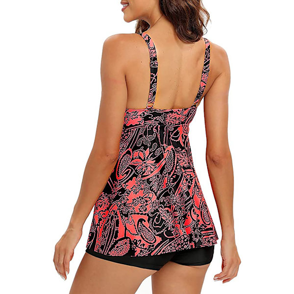 Sportslig push-up badedragt med print