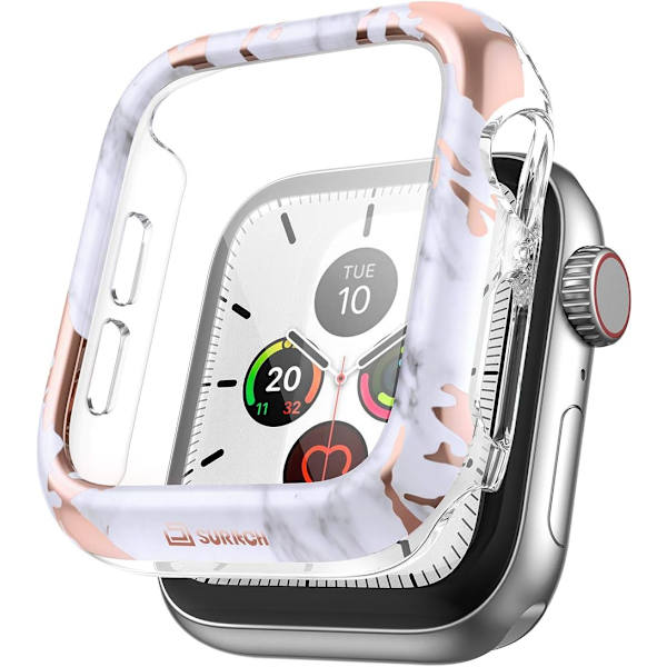 Etui til Apple Watch Series 6/5 /4 /SE 44mm Indbygget hærdet glas