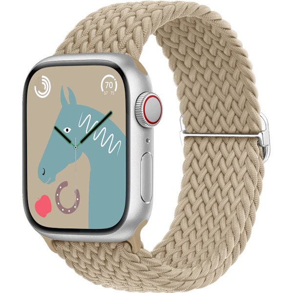Flettet strækbart justerbart urrem til Apple Watch