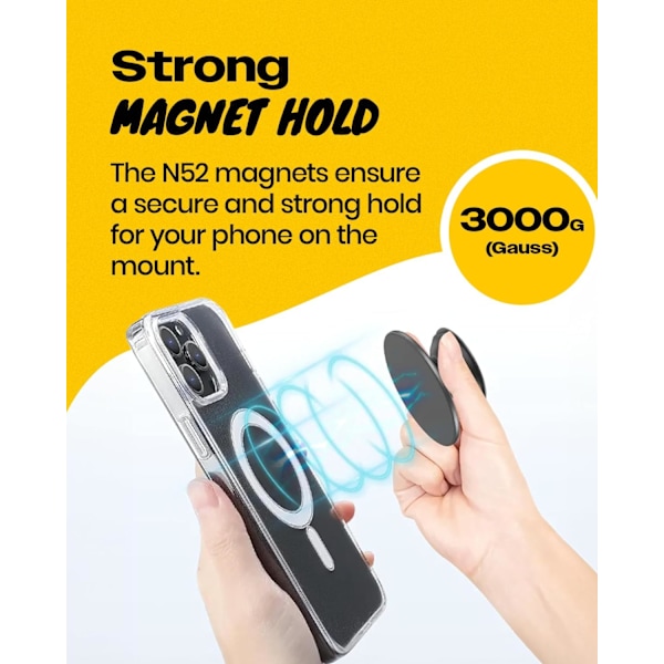 OnTheGrip Söt Transparent Daisy Blomformad Design Mobiltelefongrepp Kompatibel med Magsafe Multifunktionell Hopfällbar Ställhållare för Smartphone