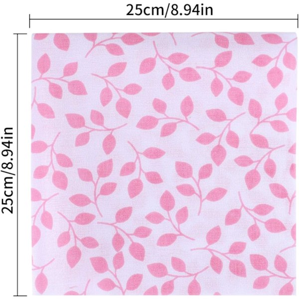Bomullstyg för sömnad (7 st) - Rosa serie Quiltning och textilmaterial