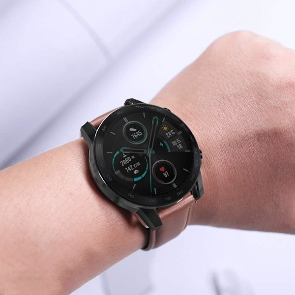 Skærmbeskyttelsesetui Kompatibelt med Huawei Honor Magic Watch 2 46mm Dækker Fuld Beskyttelsescover til Honor Magic Watch 2 46mm (Ikke til 42mm) (Sort