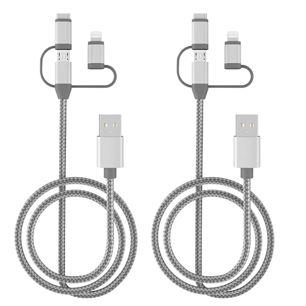 Apple Mfi-certifierad 3-i-1-adapter för laddningssladd