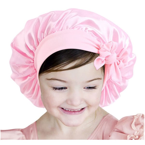 Barn Satin Bonnet Baby Bonnet Toddler Bonnet 3 Stykker Sovehetter Myk Silke