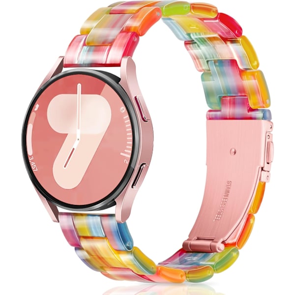 Compatible with   Galaxy Watch 7/6/5/4 40mm 44mm/ 5 Pro 45mm/ Watch 6/4 Classic 43mm 47mm 42mm 46mm/ Active 2 44mm 40mm, 20mm Soft Resin B -