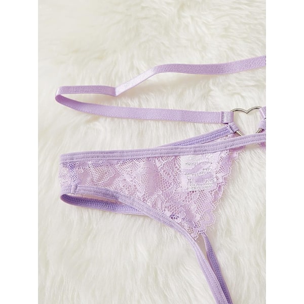 Slangeprint Hjertering Trosa Strappy Underkläder för kvinnor