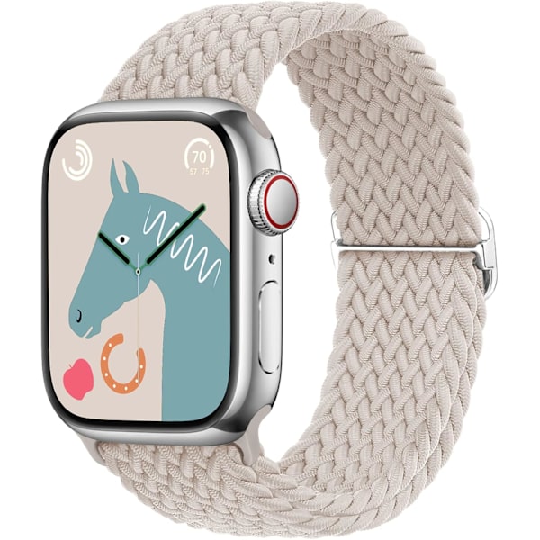 Flettet strækbart justerbart urrem til Apple Watch