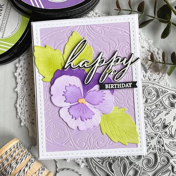 Forårsblomstblad Metal Die Cuts - Kortfremstilling og Scrapbooking Stencils