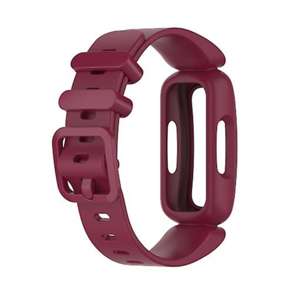 For Fitbit Inspire 2 silikone urrem DZU Wine Red