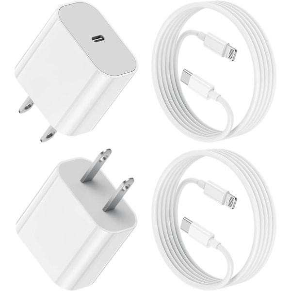 20W hurtigladeradapter. USB C hurtiglader