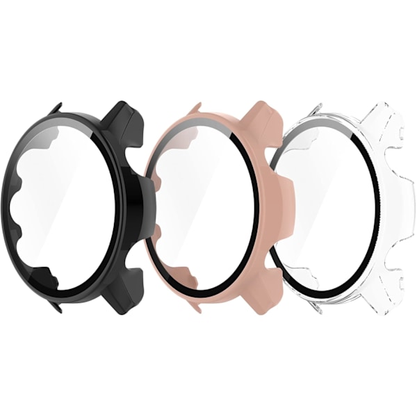 3-pack skärmskydd kompatibla med Garmin Forerunner 255S Music/Forerunner 255S klockfodral repade skärmskydd (passar inte Forerunner 2