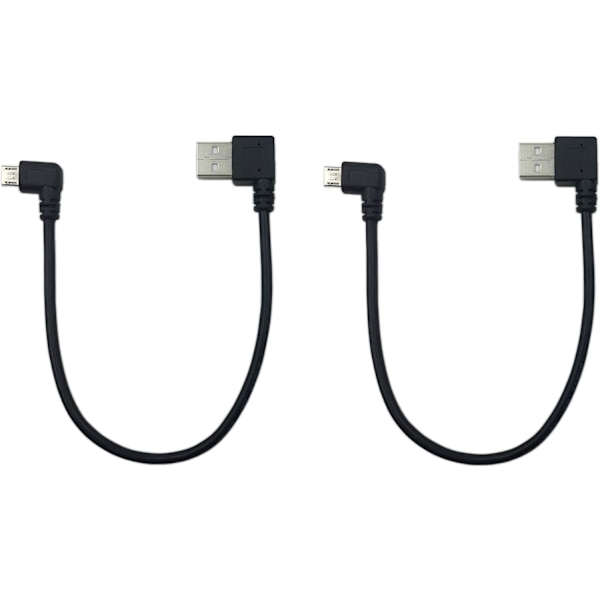 9 tommers Micro USB-kabelkombo, vinklet Micro USB 5-pinners hann til USB