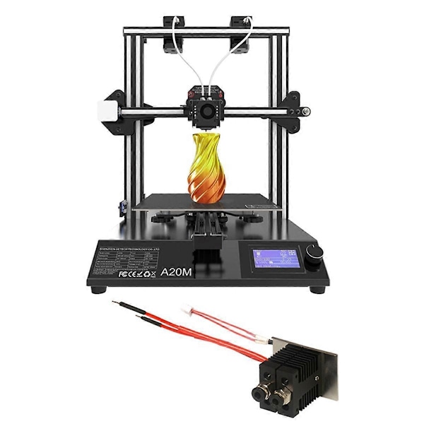 3D-skrivartillbehör, 2-i-1-extruderkit, blandad färgad hot-end extrudermunstycke för A20M A10M