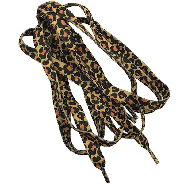 Leopard Print Termisk Transfer Polyester Vævning Snørebånd - Klassisk Stil