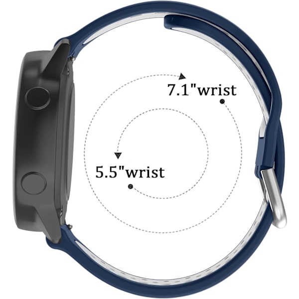 20 mm silikonband för Garmin för Vivoactive 3-klocka