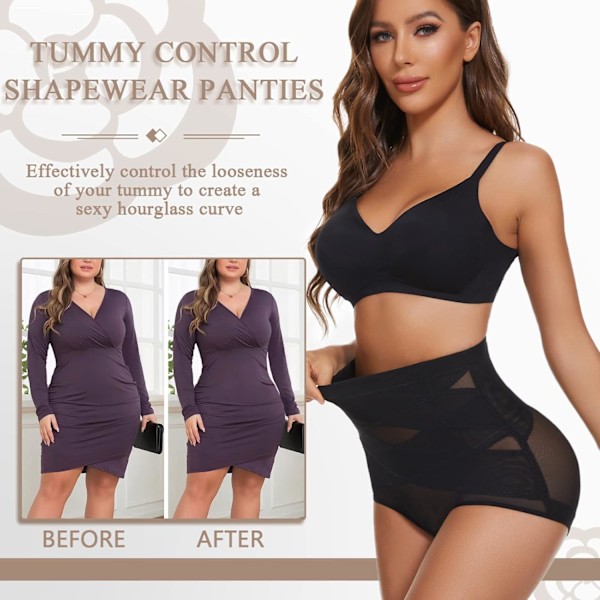 Hög midja formande underkläder för kvinnor Tummy Control trosor bantande Body Shaper