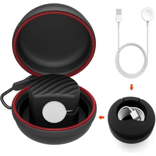 Galaxy Watch 6 laddningshållare, bärbar reseväska, skyddande förvaringsfodral och laddare för Galaxy Watch 6 Classic 5 Pro 4 Classic