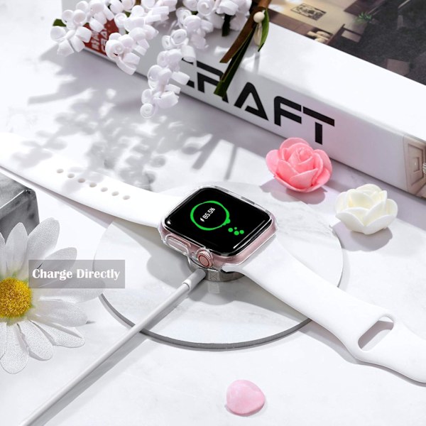 [2-pak] Kompatibel med Apple Watch Case 38mm Serie 3 2 1, fleksibel
