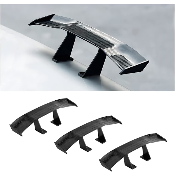 3PCS Mini Spoiler Ving til Bil, 6,7 Tommers Universal Auto Bil Haleblad