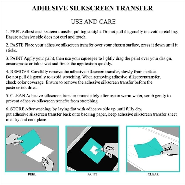 Självhäftande silkescreen stencil - Rutmönstrade mesh-stenciler