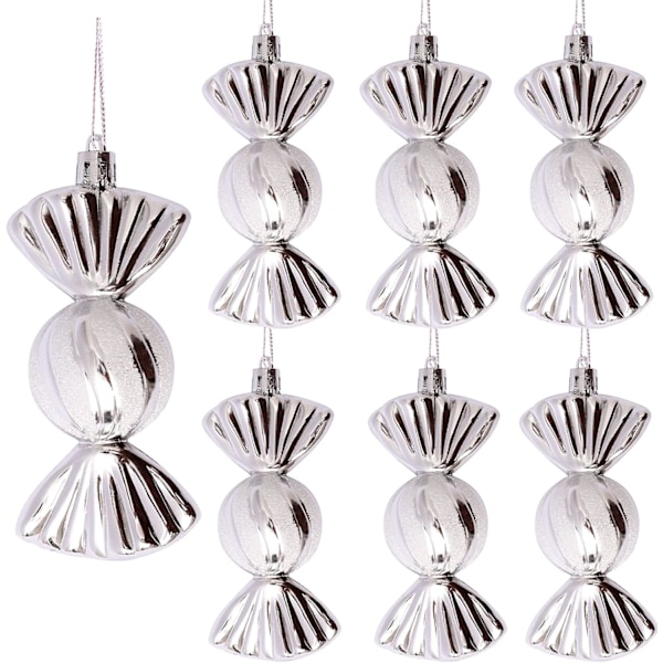 Silver Julkula Dekorationer 24-pack