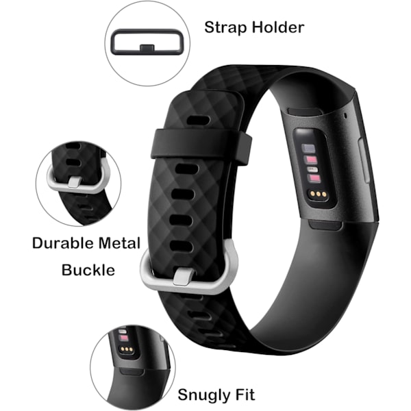 Bånd kompatibel med Fitbit Charge 4 / Fitbit Charge 3 / Fitbit