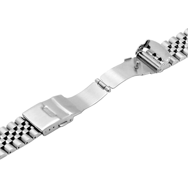 Rostfritt stål böjda ändar avsmalnande 20/22/23/24/Metall klockarmband