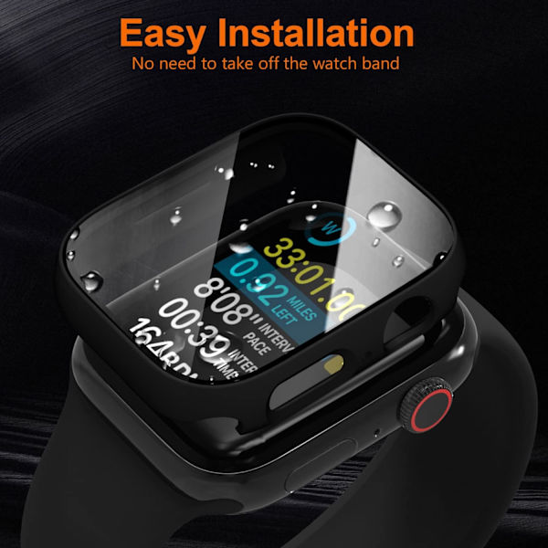 Bumperfodral med skärmskydd för Apple Watch 44 mm