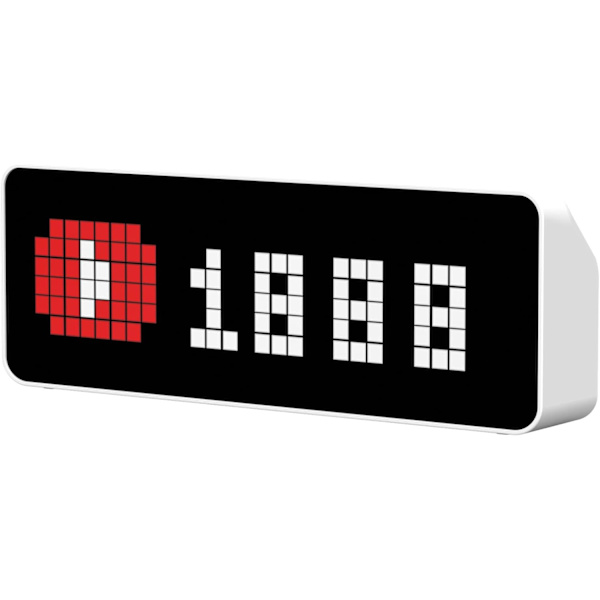 TC001 Smart Pixel-ur - Tæller til sociale medier - Digitalt vækkeur med vejr - Awtrix-simulator - Retro Pixel Art-resultattavle Pomodoro-ur