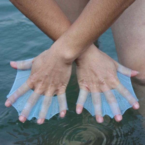 Simning Hand Paddle och Handskar Set - Vattenträningsutrustning