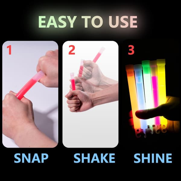 96-pack Glow Sticks, festartiklar i bulk