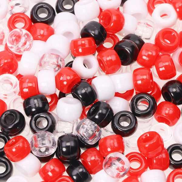 200 stk assorterte farger ponnyperler - plastperler for håndverk