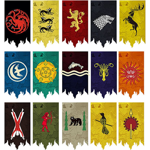 Game GoT Thrones bursdagspynt - Game GoT Thrones Tully husbanner 100X65CM Tully Tully