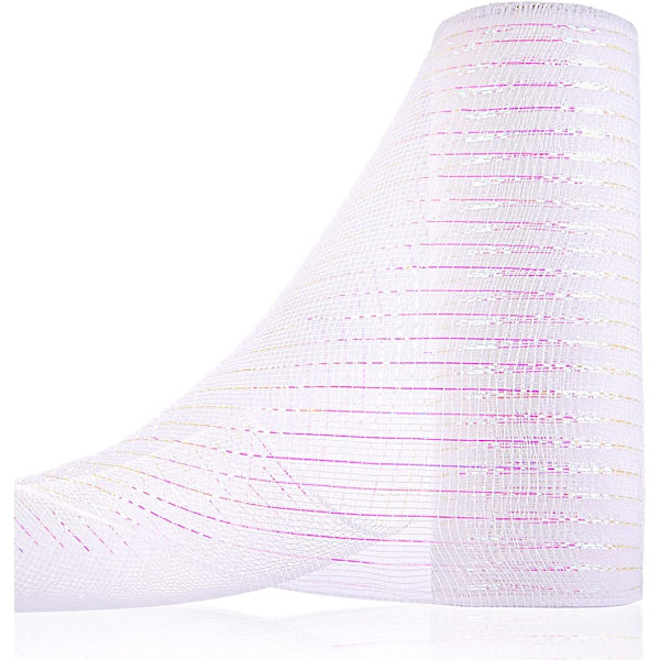 Deco Mesh Bånd, 10 tommer x 30 fod Hver rulle Metallic Foil Mesh Bånd til