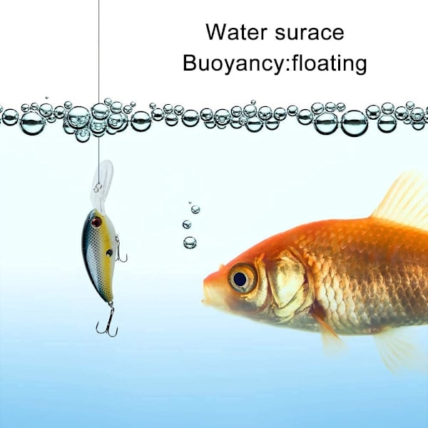 5 stk 3 cm sett for fiskeentusiaster