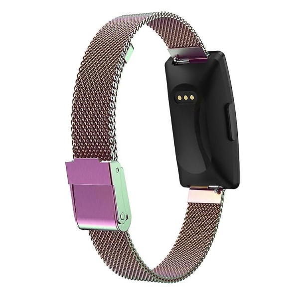 For Fitbit Ace 3 / Inspire 2 Double Insurance Buckle Milanese Watch Band GNX Colorful