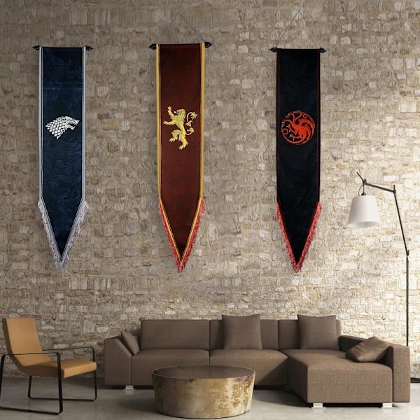 Game GoT Thrones - Game GoT Thrones Stark hus banner 167X33CM Stark Stark