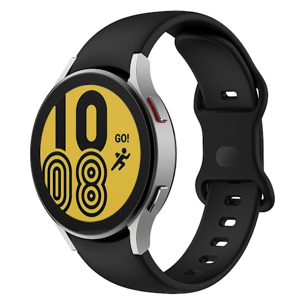 Justerbart spänne i silikon för Samsung Galaxy Watch4 Classic 42/46mm/Active 40/44mm Black