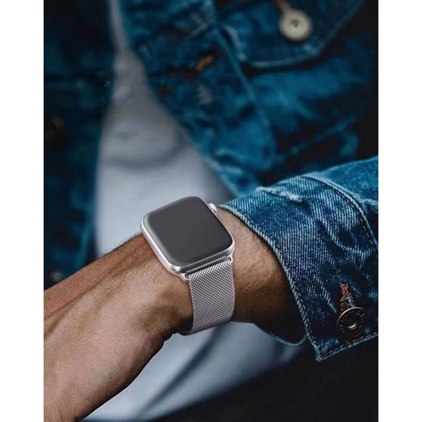 Rustfritt stål metallband kompatibelt med Apple Watch iWatch-serien