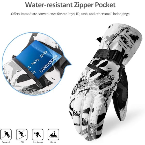 Ski Termohandsker - Touchscreen -29℃ Kuldesikre Vinterhandsker