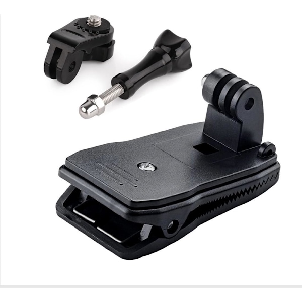 Ryggsäckshatt Rec-Mounts Clip Snabbklämma Fäste - 360 Graders Rotationsfäste för Actionkameror