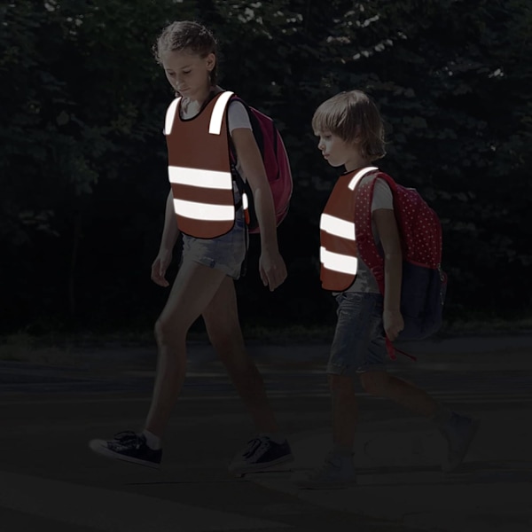 2 st barns reflexväst barnsäkerhet synlighetsväst för pojkar flickor