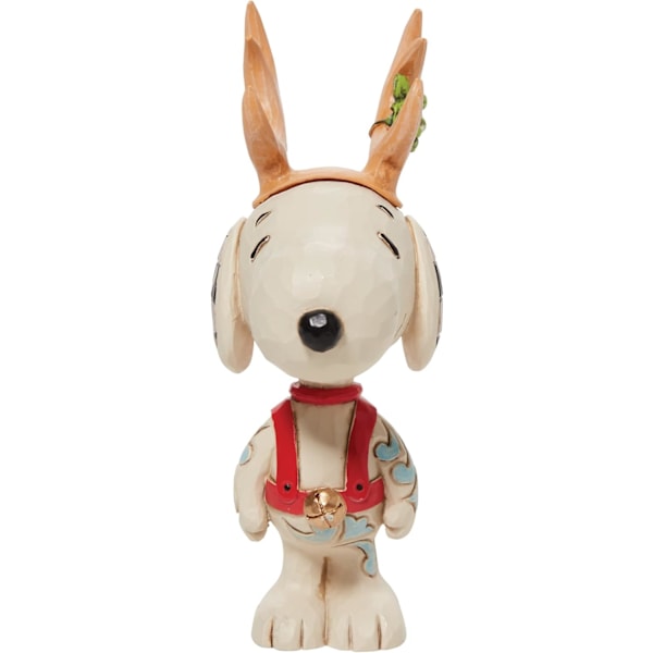 Enesco Jim Shore Peanuts Snoopy Ren Rentier Miniatyrfigur, 3,82 tum, Flerfärgad