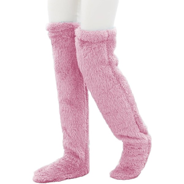 Teddy Legs Lange Strømper - Fuzzy Over Knee Høje Bløde Strømper