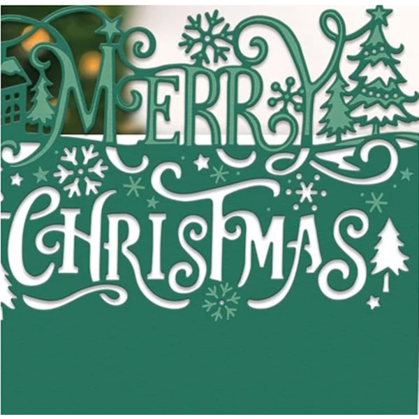 Glædelig jul kant metal die cuts - DIY Scrapbooking Decor