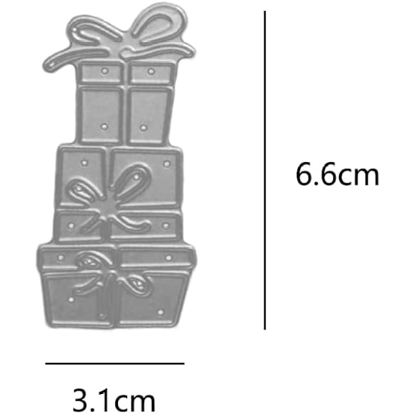 Gaveeske i metallskjæremall jul stansing form