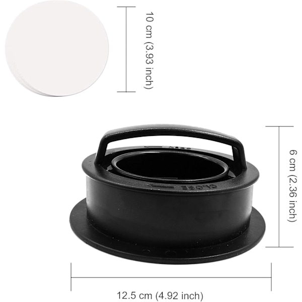 Burgerform og Patty Maker-sett med vokspapir (flere størrelser)
